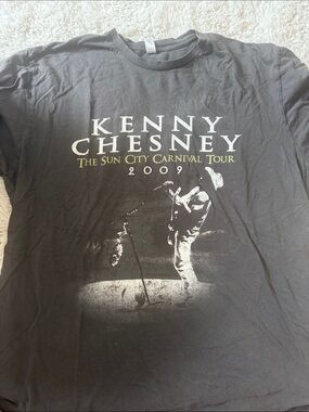 Anvil Black Kenny Chesney Sun City Carnival Tour 2009 Graphic Tee